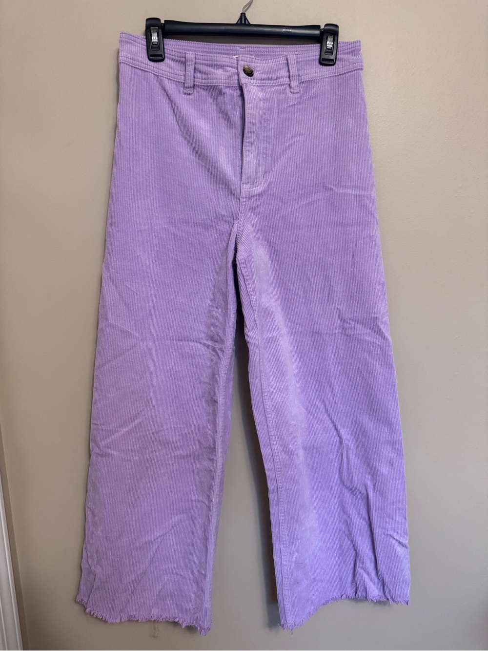 Billabong Free Fall High Waist Wide Leg Corduroy Pants in Lavender